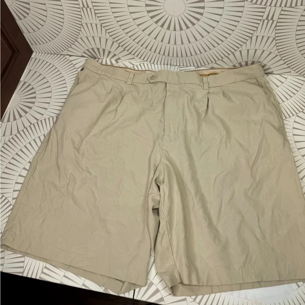 Tommy Bahama Men’s‎ Shorts Light Tan Silk Blend Shorts 42L